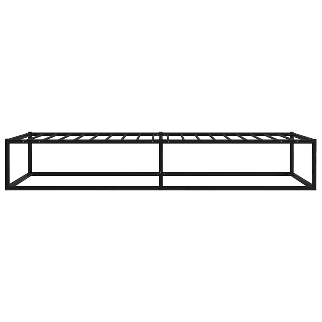 Bettgestell Schwarz Metall 100x200 cm