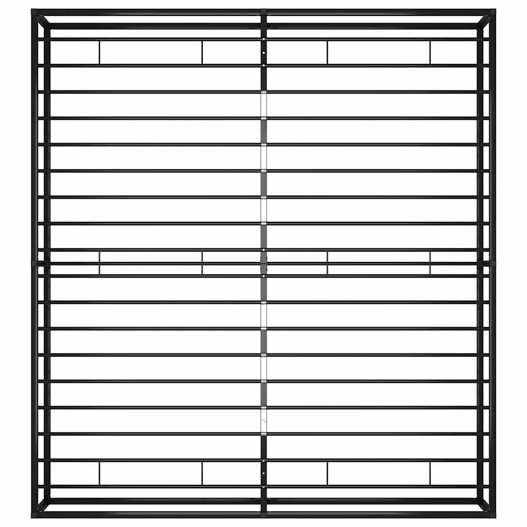 Bettgestell Schwarz Metall 180x200 cm
