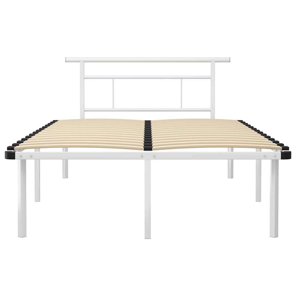 Bettgestell Weiß Metall 120x200 cm