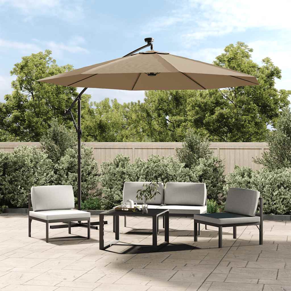 Ersatzbezug für Sonnenschirm Taupe 300 cm