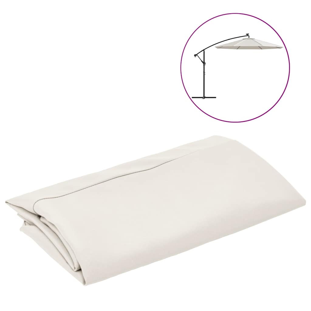 Ersatzbezug für Sonnenschirm Sandweiß 350 cm