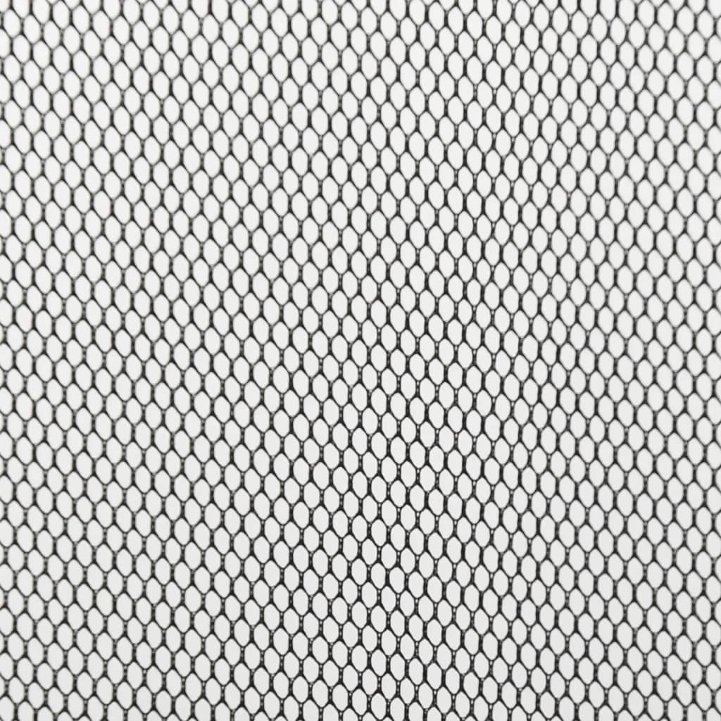 Insektenschutz für Türen 10-tlg. Netzvorhang Schwarz 240x240 cm