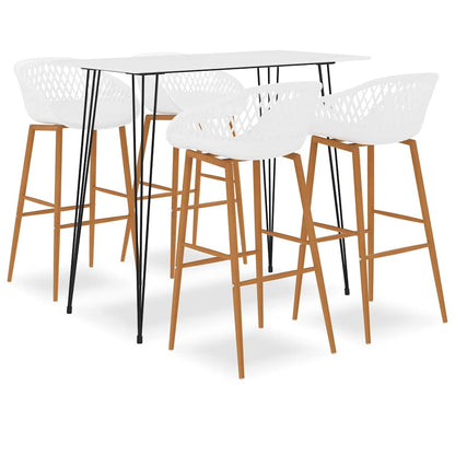5-tlg. Bar-Set Weiß