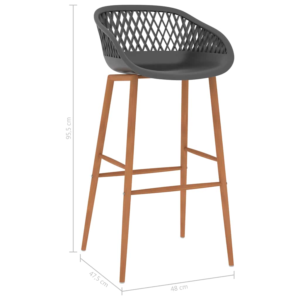 5-tlg. Bar-Set Weiß und Grau