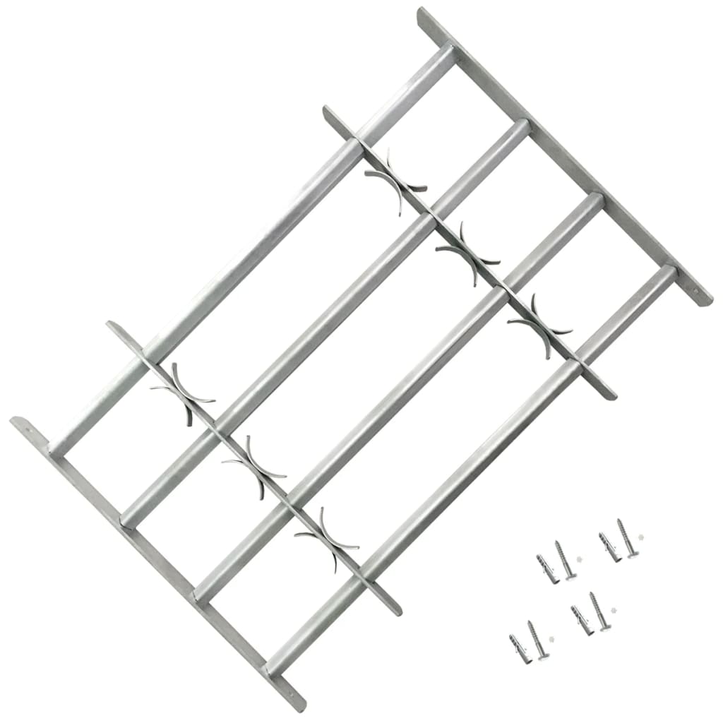 Fenstergitter Verstellbar für Fenster 2 Stk. 1000-1500 mm