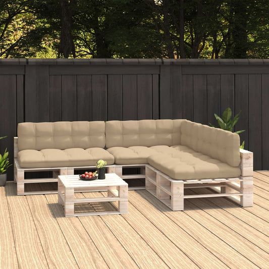 Palettensofa-Auflagen 7 Stk. Beige