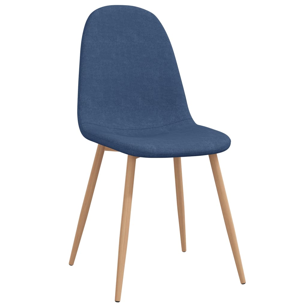 Esszimmerstühle 4 Stk. Blau Stoff