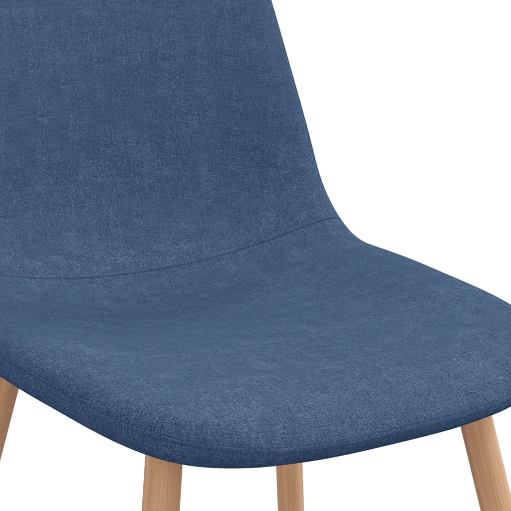 Esszimmerstühle 4 Stk. Blau Stoff