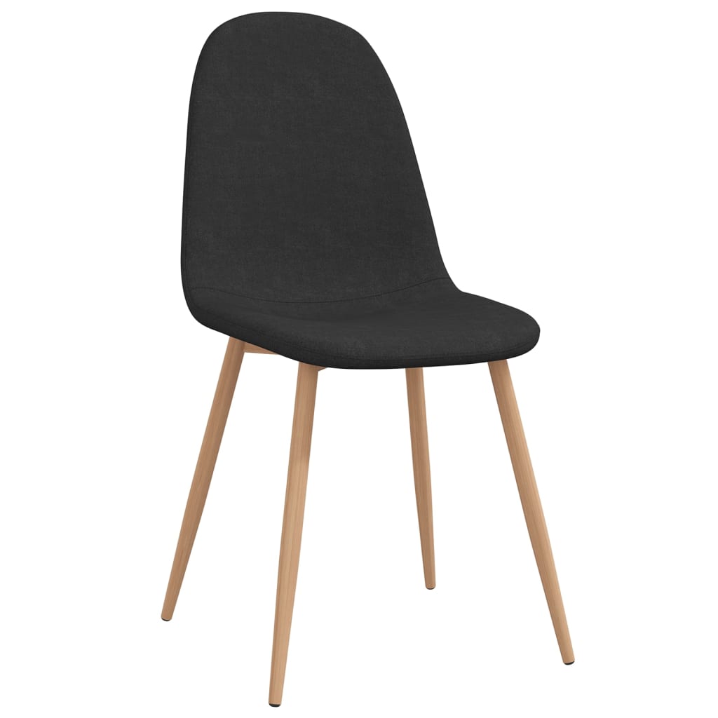 Esszimmerstühle 4 Stk. Schwarz Stoff