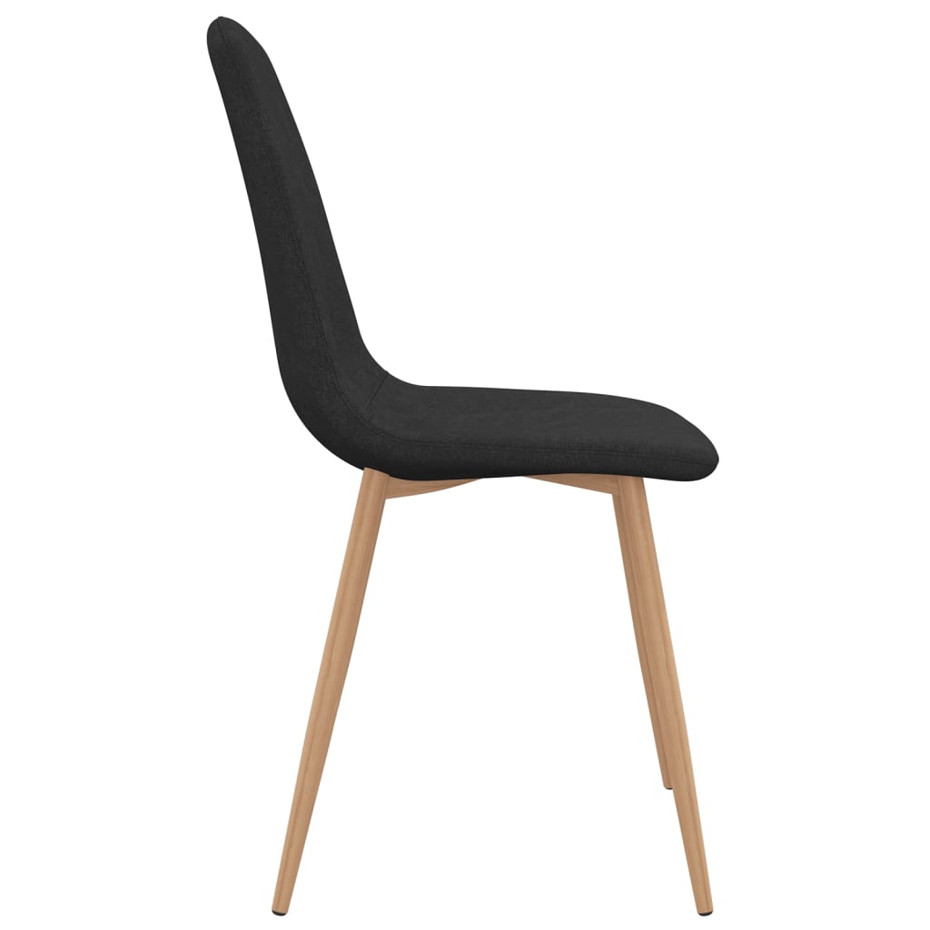 Esszimmerstühle 4 Stk. Schwarz Stoff