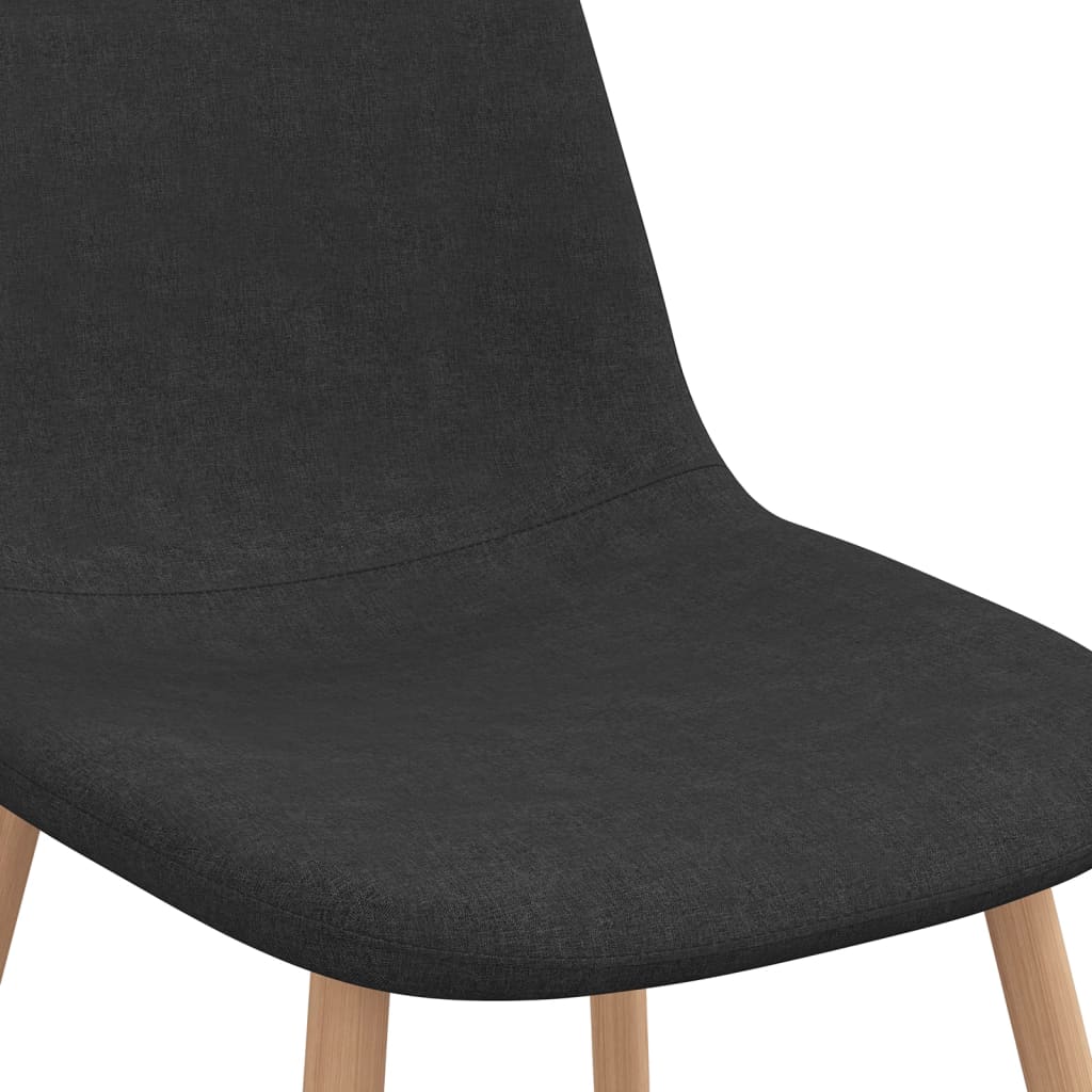 Esszimmerstühle 4 Stk. Schwarz Stoff