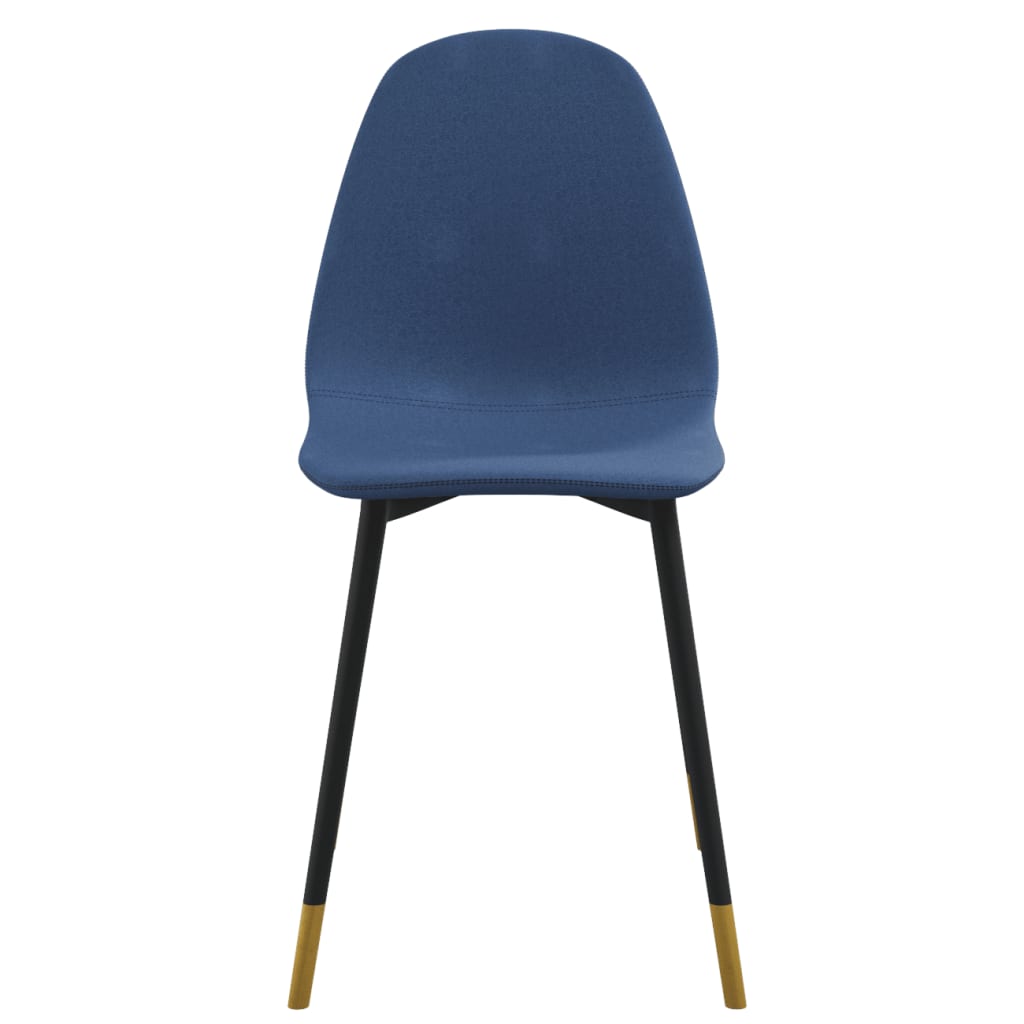 Esszimmerstühle 4 Stk. Blau Stoff