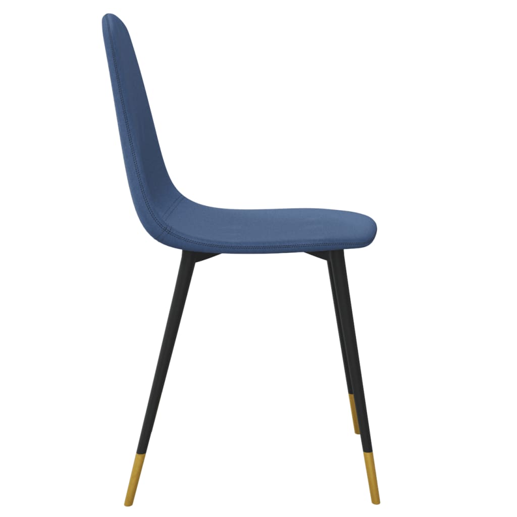 Esszimmerstühle 4 Stk. Blau Stoff