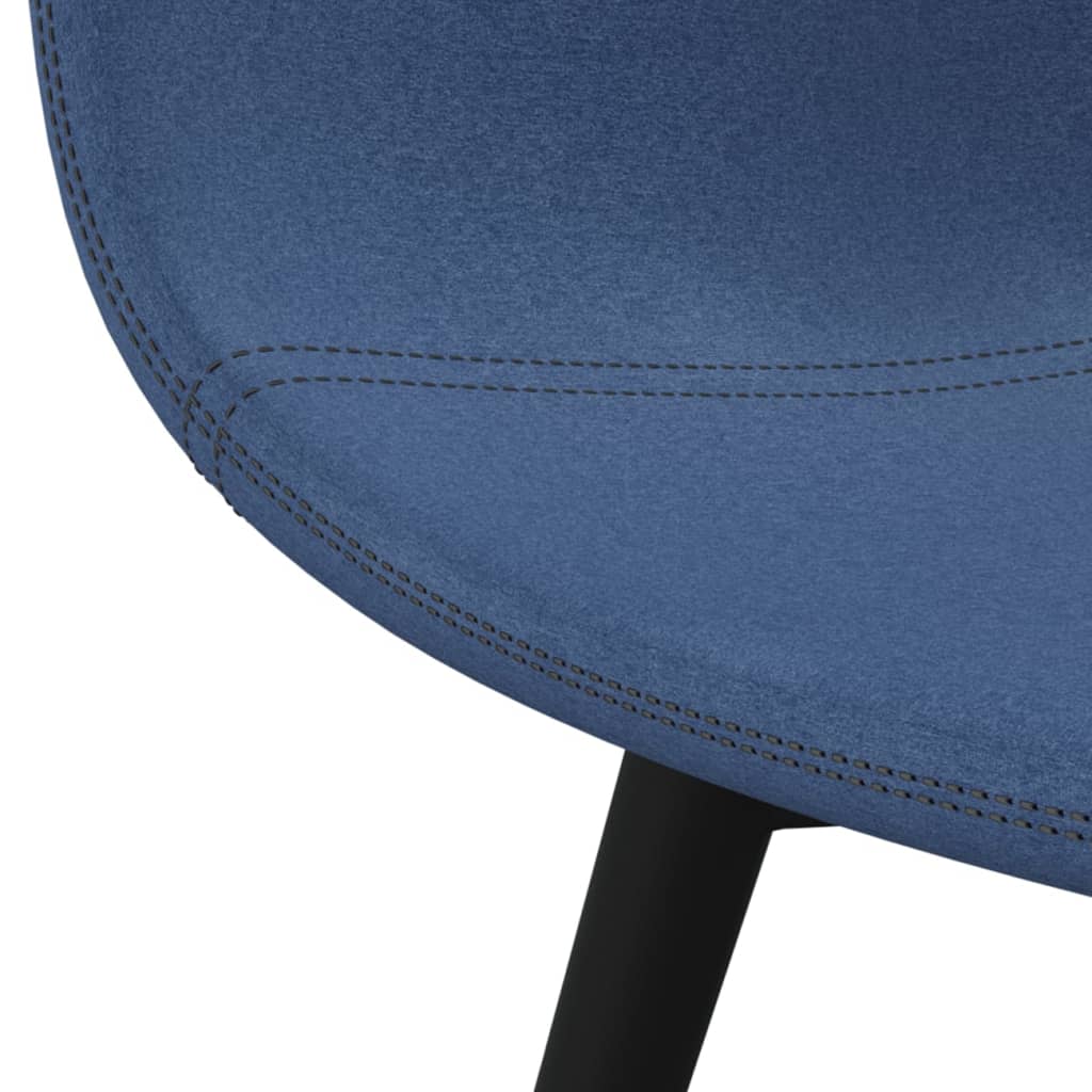 Esszimmerstühle 4 Stk. Blau Stoff