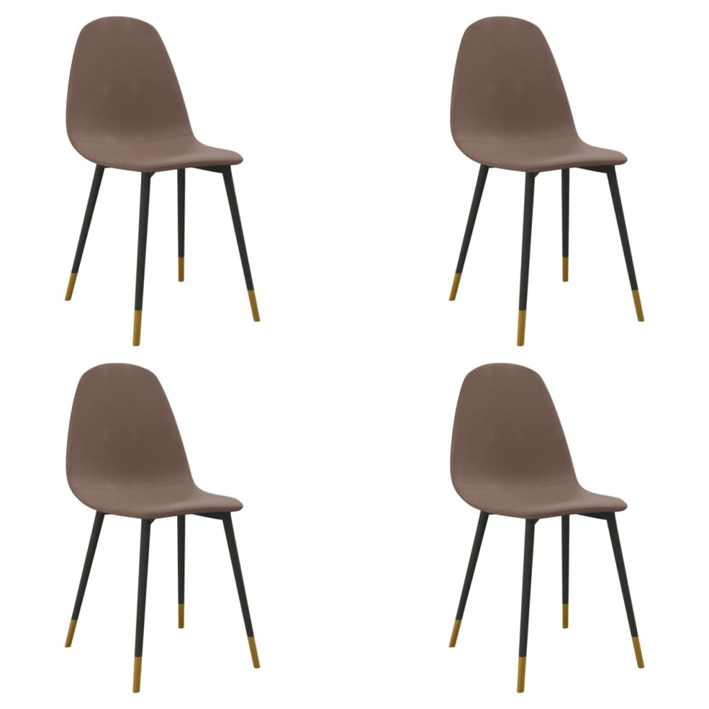 Esszimmerstühle 4 Stk. Taupe Stoff