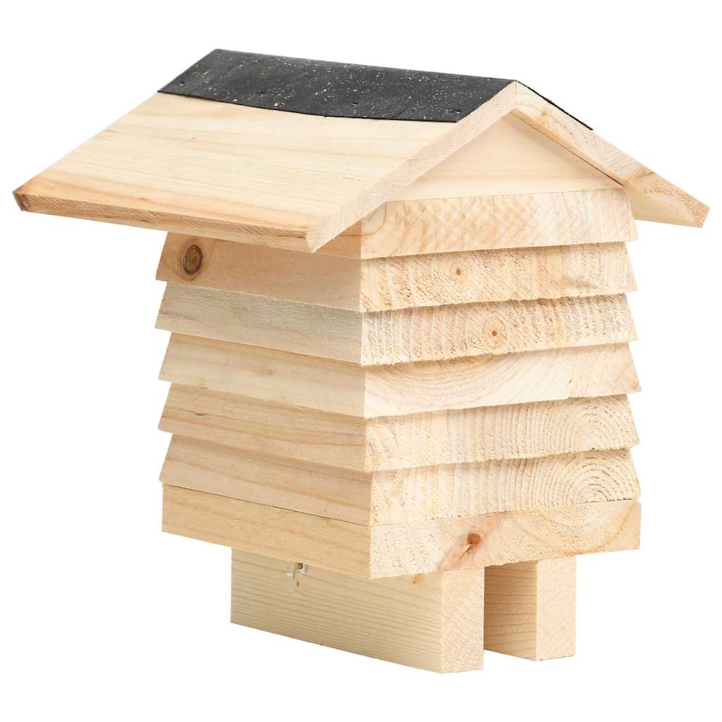 Bienenhotel Tanne Massivholz 22x20x20 cm