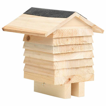 Bienenhotel Tanne Massivholz 22x20x20 cm
