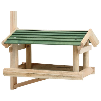Vogelfutterhaus Massivholz 35x29,5x21 cm