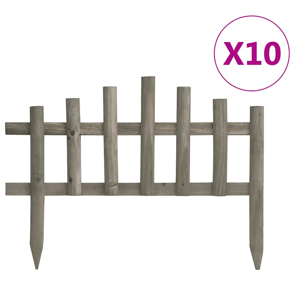 Rasenkanten 10 Stk. Tannenholz 4,4 m