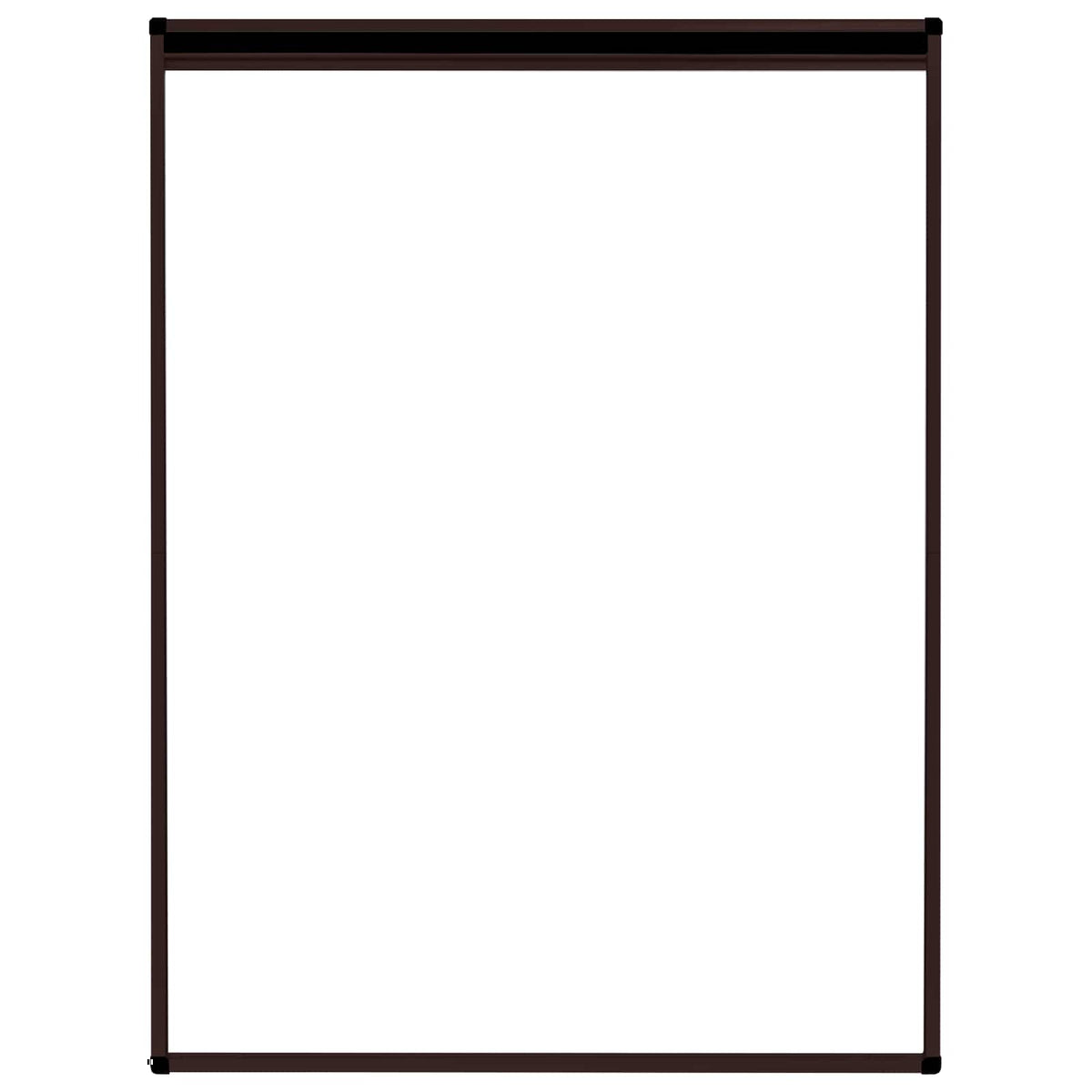 Insektenschutz-Plissee für Fenster Aluminium Braun 60x80 cm