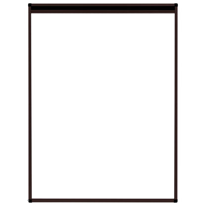 Insektenschutz-Plissee für Fenster Aluminium Braun 60x80 cm