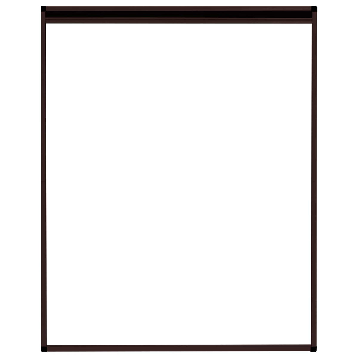 Insektenschutz-Plissee für Fenster Aluminium Braun 80x100 cm