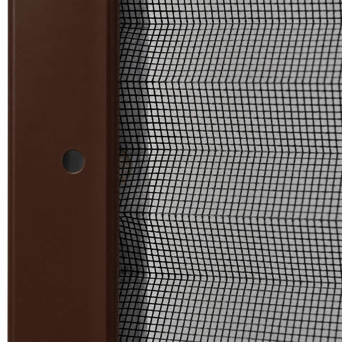 Insektenschutz-Plissee für Fenster Aluminium Braun 80x120 cm