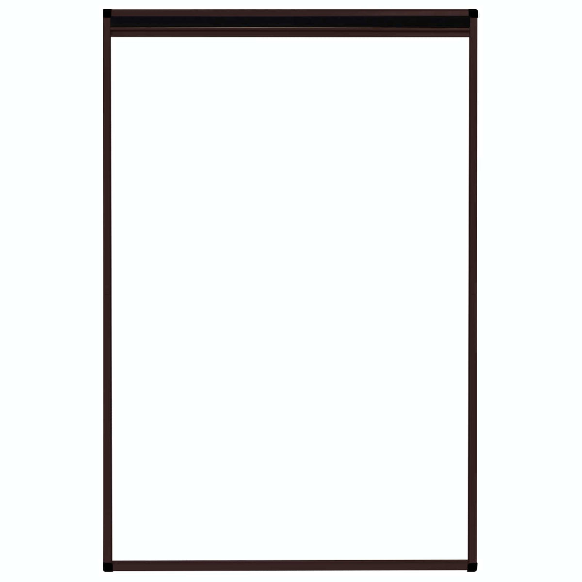 Insektenschutz-Plissee für Fenster Aluminium Braun 80x120 cm