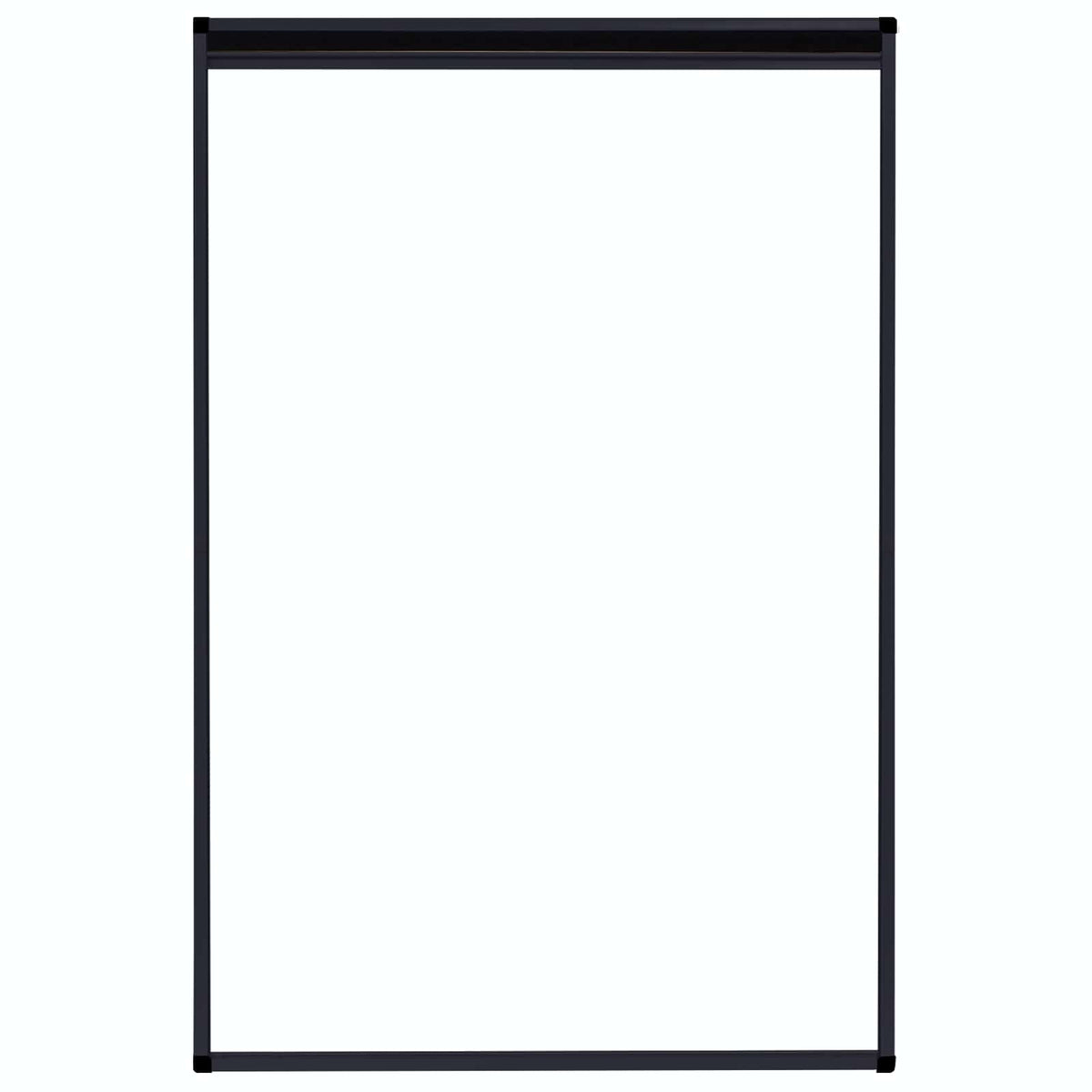Insektenschutz-Plissee für Fenster Aluminium Anthrazit 80x120cm