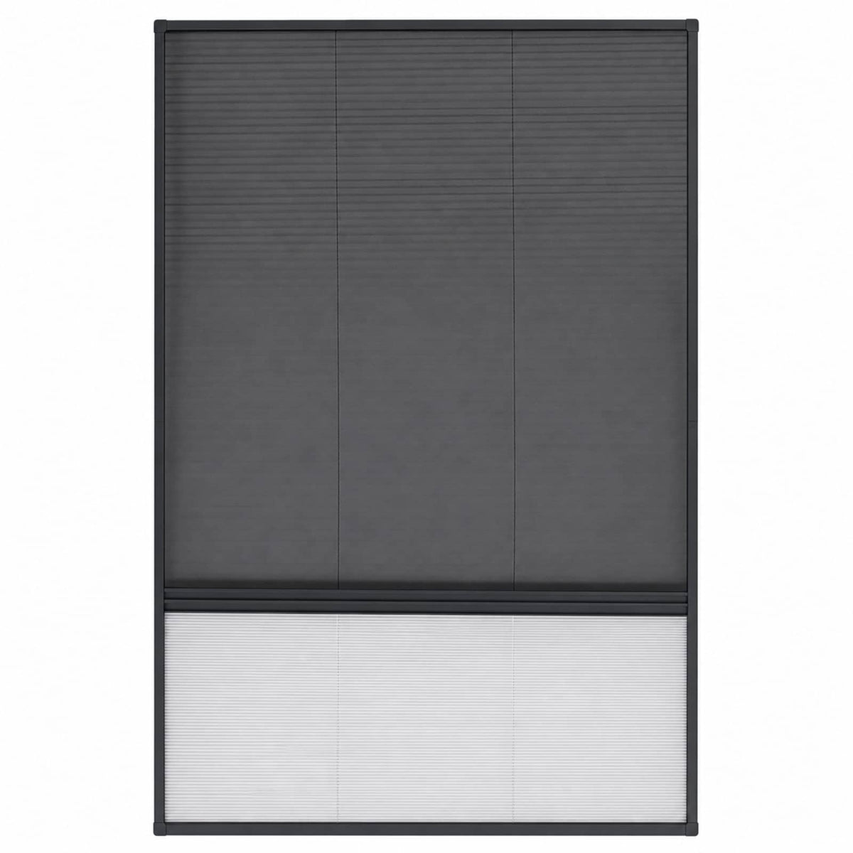 Insektenschutz-Plissee für Fenster Alu 80x120 cm mit Jalousie