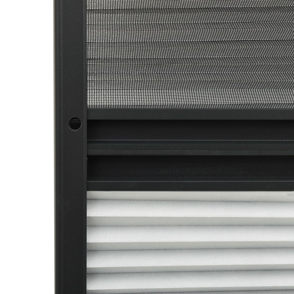Insektenschutz-Plissee für Fenster Alu 80x160 cm mit Jalousie