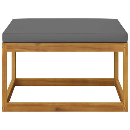 4-tlg. Garten-Lounge-Set mit Auflagen Massivholz Akazie