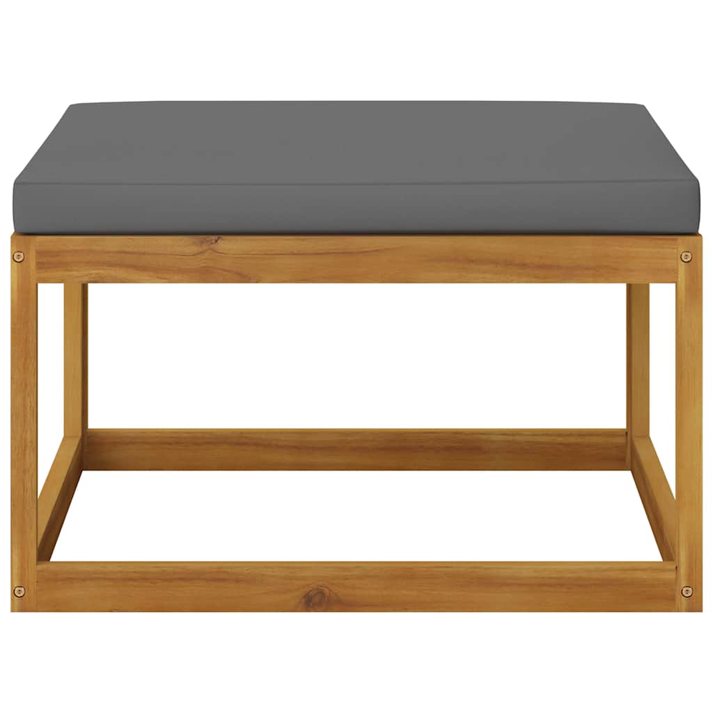 4-tlg. Garten-Lounge-Set mit Auflagen Massivholz Akazie
