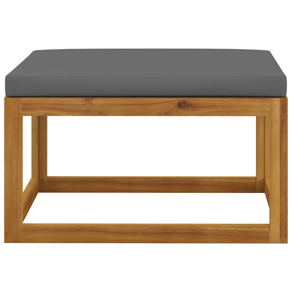 4-tlg. Garten-Lounge-Set mit Auflagen Massivholz Akazie