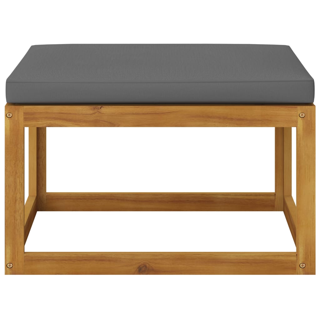9-tlg. Garten-Lounge-Set mit Auflagen Massivholz Akazie