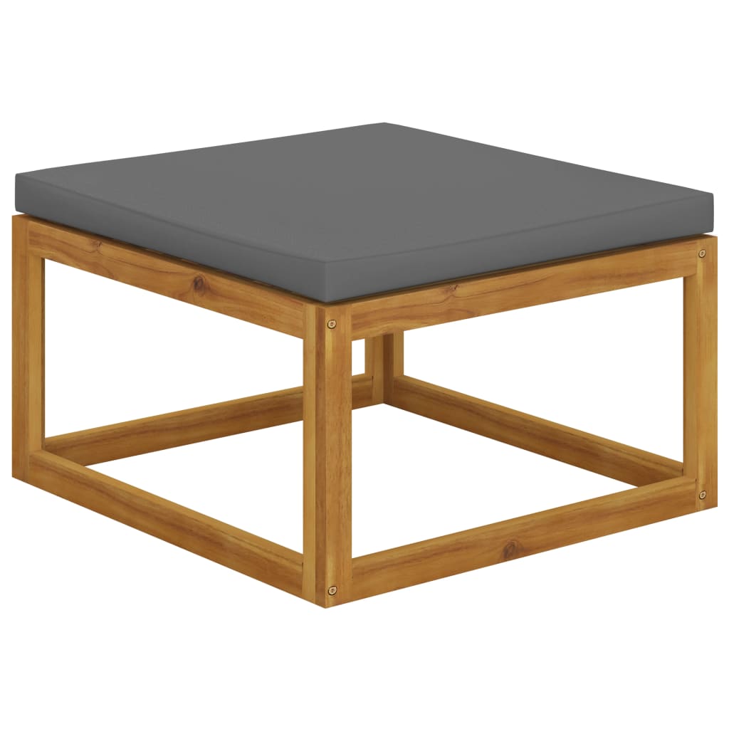 7-tlg. Garten-Lounge-Set mit Auflagen Massivholz Akazie