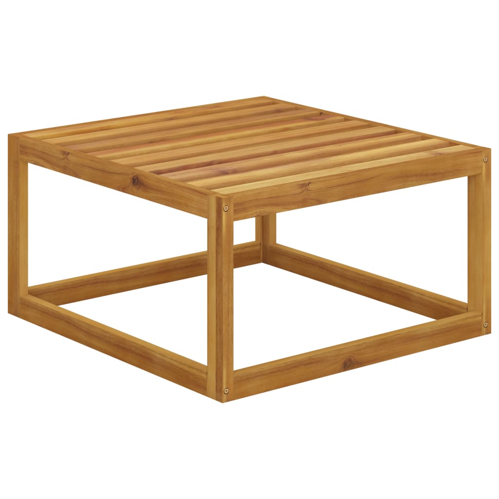 4-tlg. Garten-Lounge-Set mit Auflagen Massivholz Akazie