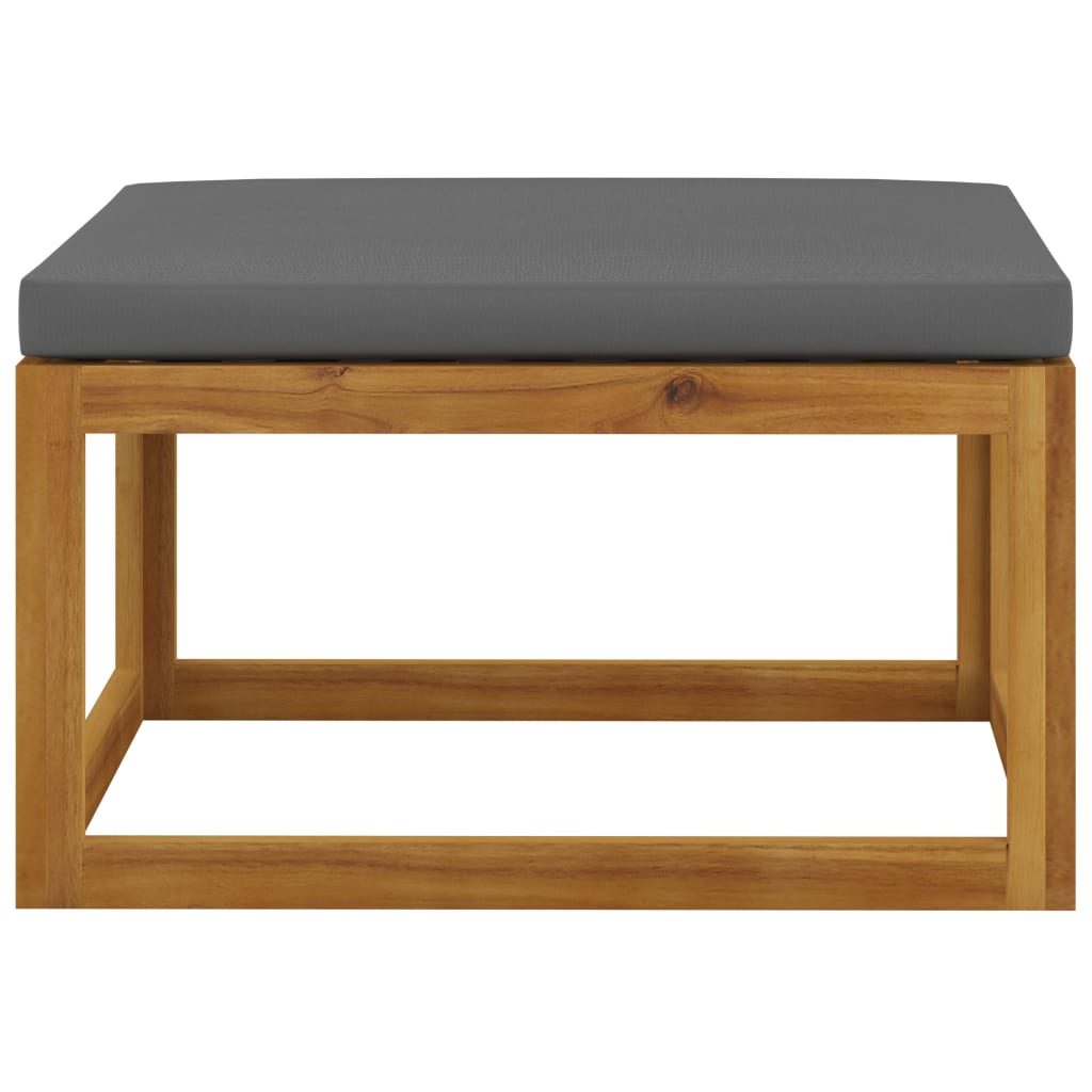 4-tlg. Garten-Lounge-Set mit Auflagen Massivholz Akazie