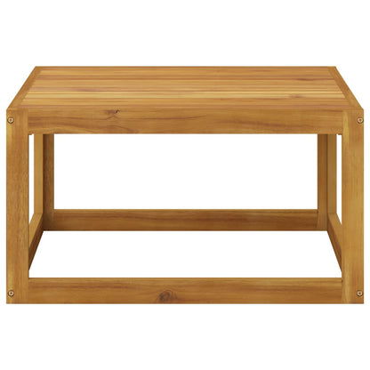 5-tlg. Garten-Lounge-Set mit Auflagen Creme Massivholz Akazie