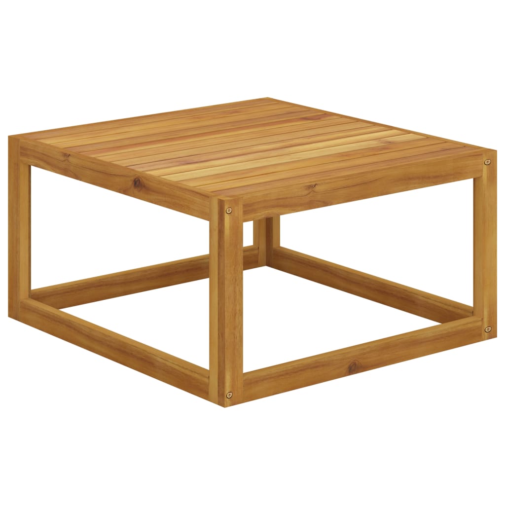 11-tlg. Garten-Lounge-Set mit Auflagen Creme Massivholz Akazie