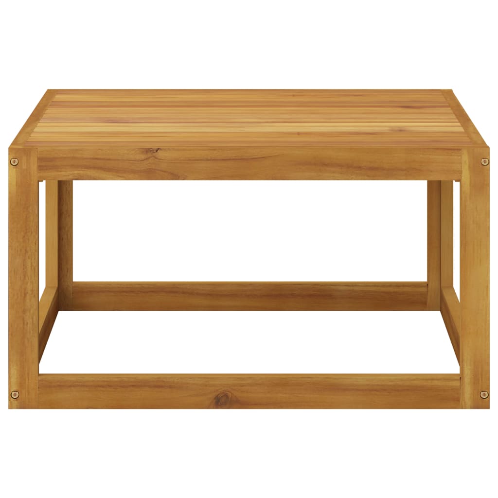 11-tlg. Garten-Lounge-Set mit Auflagen Creme Massivholz Akazie