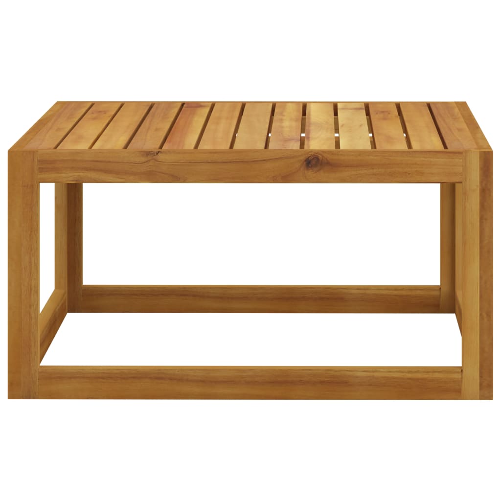 5-tlg. Garten-Lounge-Set mit Auflagen Creme Massivholz Akazie