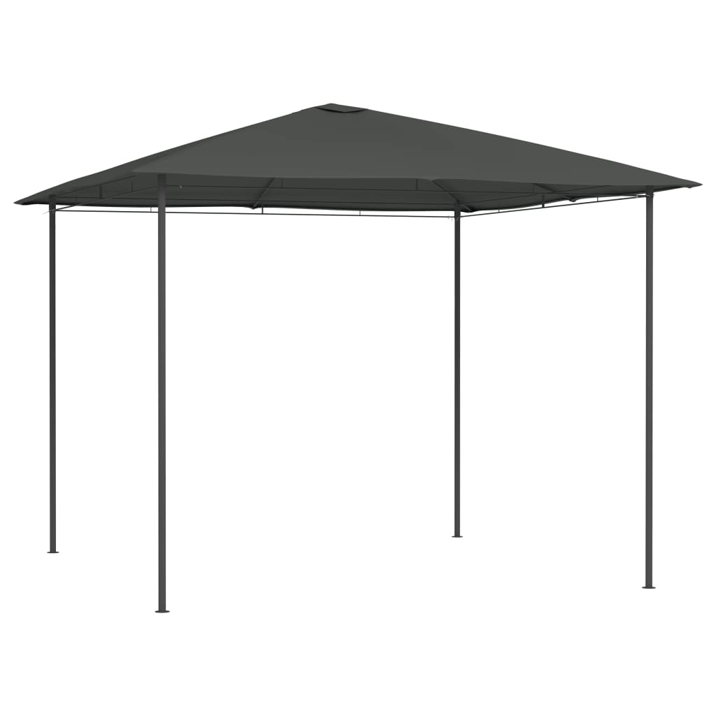 Tonnelle 3x3x2,6 m anthracite 160 g/m²