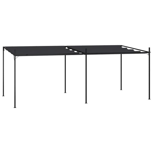 Pavillon mit Ausziehbarem Dach 600x300x233 cm Anthrazit