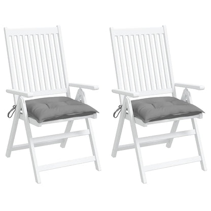 Stuhlkissen 2 Stk. Grau 50x50x7 cm Oxford-Gewebe