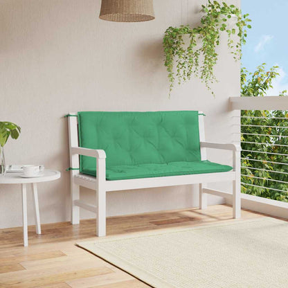 Gartenbank-Auflage Grün 120x(50+50)x7 cm Oxford-Gewebe