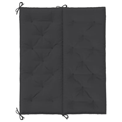 Gartenbank-Auflage Schwarz 120x(50+50)x7 cm Oxford-Gewebe