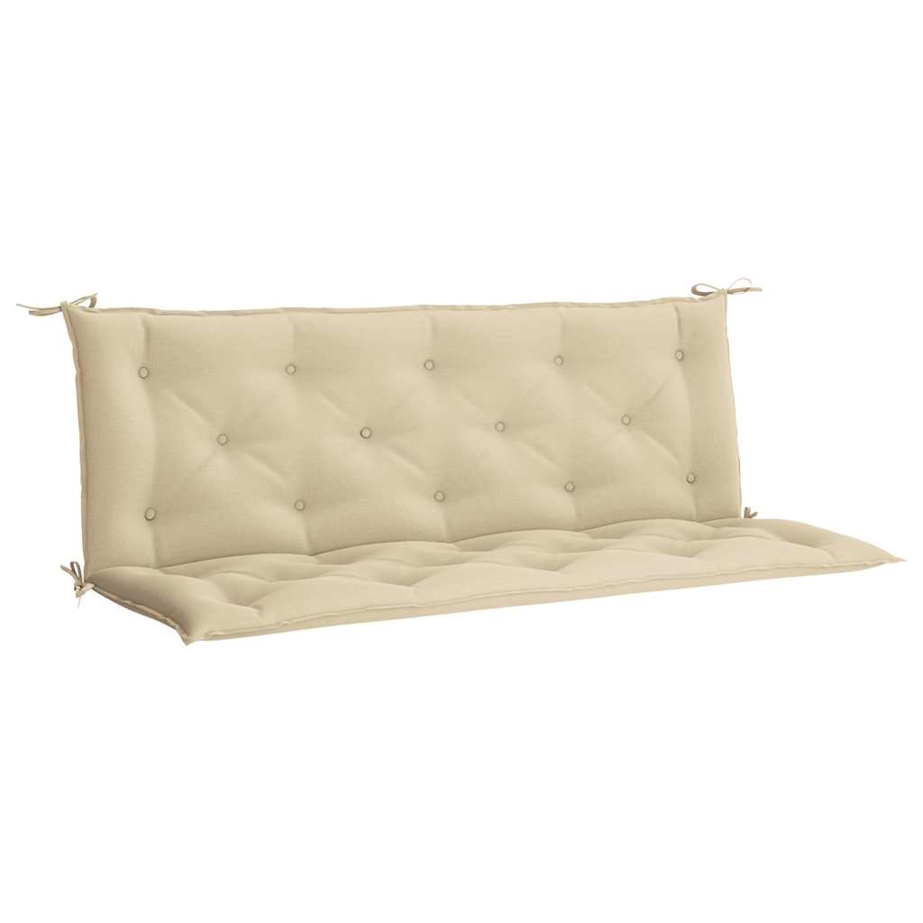 Gartenbank-Auflage Beige 150x(50+50)x7 cm Oxford-Gewebe