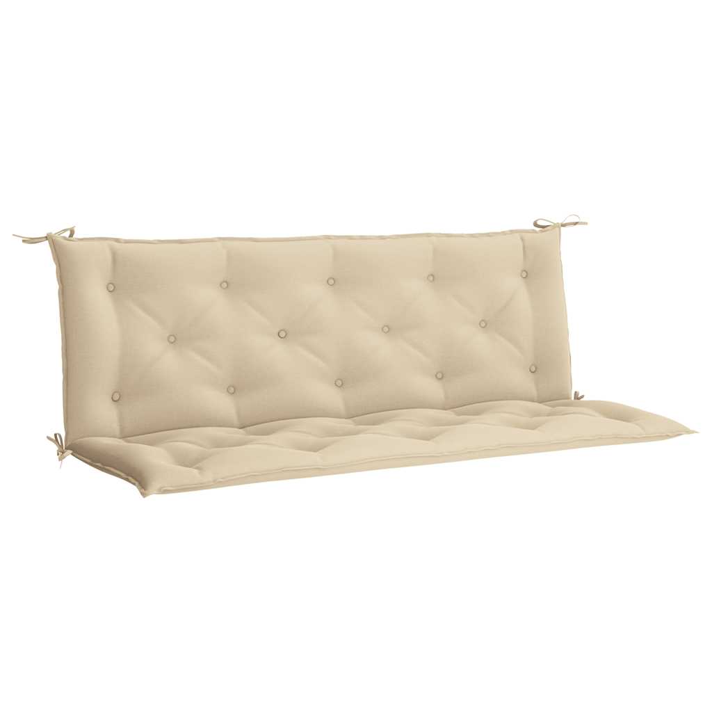 Gartenbank-Auflage Beige 150x(50+50)x7 cm Oxford-Gewebe