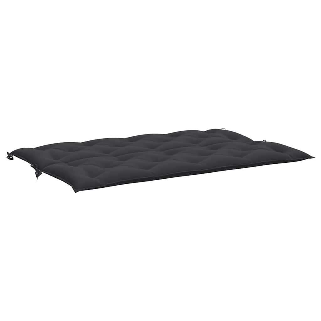 Gartenbank-Auflage Schwarz 150x(50+50)x7 cm Oxford-Gewebe